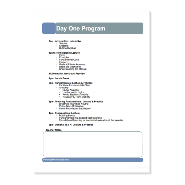 Pilates Matwork Certification Package - PhysicalMind Institute