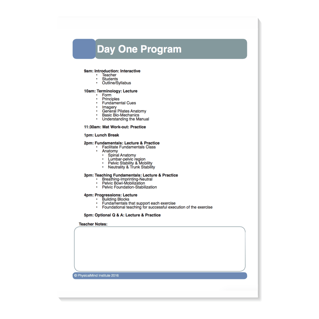 Pilates Matwork Certification Package - PhysicalMind Institute