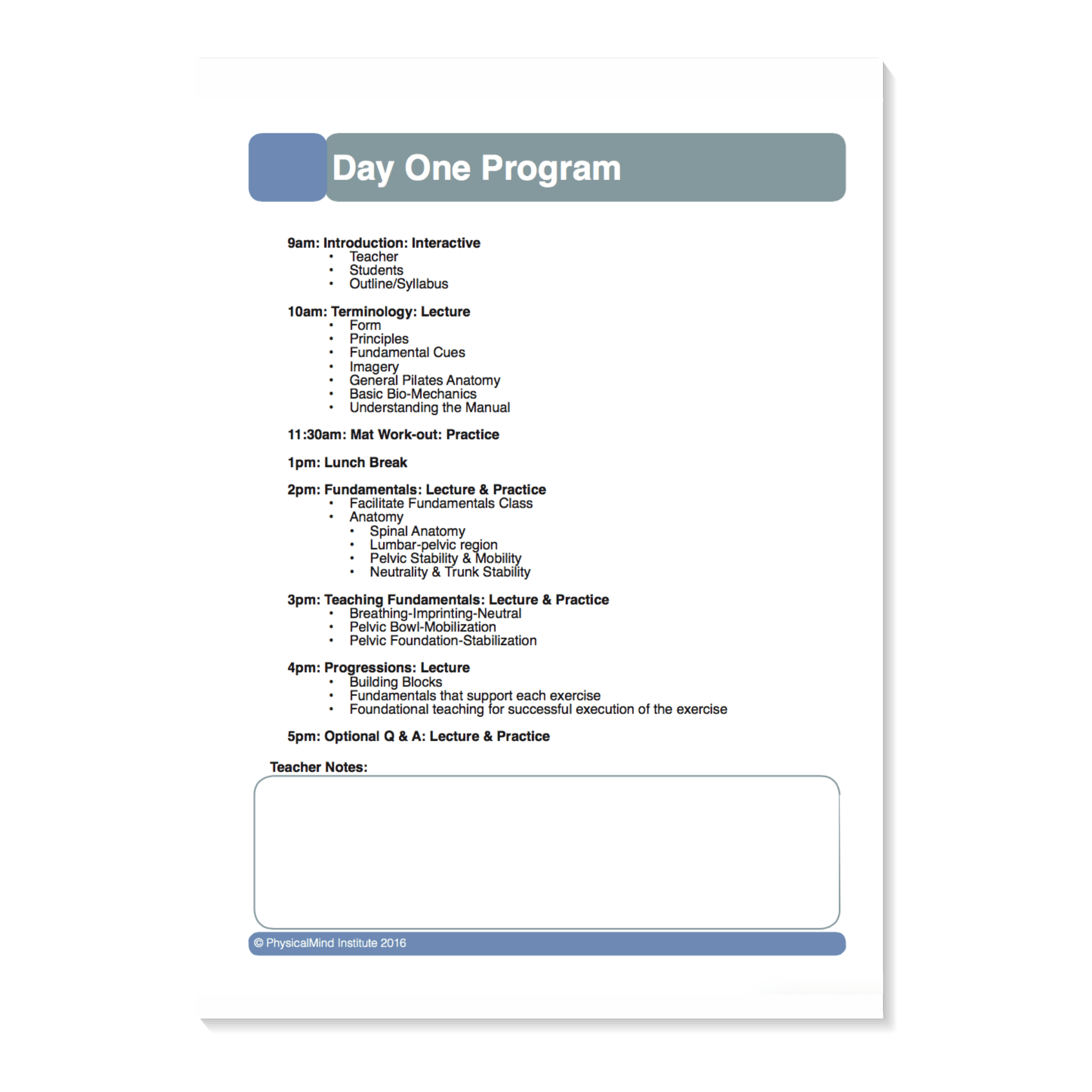 Pilates Matwork Certification Package - PhysicalMind Institute